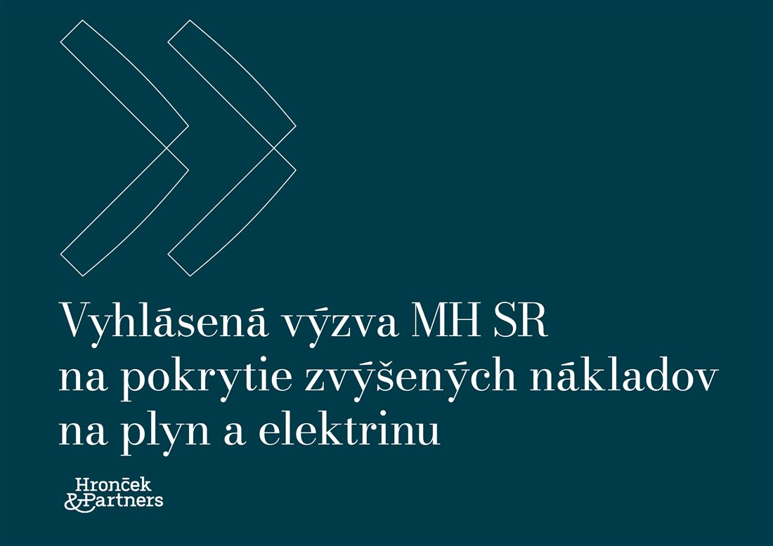 Dotácie Ministerstva hospodárstva SR na pokrytie nákladov v dôsledku zvýšenia cien plynu a elektriny